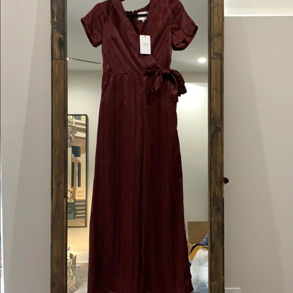 J.O.A stripe short sleeve jumpsuit - Picture 4 of 5